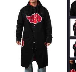 Naruto Shippuden - Akatsuki Long Denim Jacket (Large)