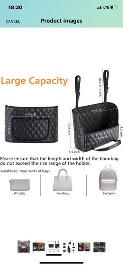 Car Handbag Holder Between Seats, Diggtek Car Net Pocket Handbag Holder, Car Purse Holder Between Seats, Between Seat Car Organizer, Large Capacity Ha