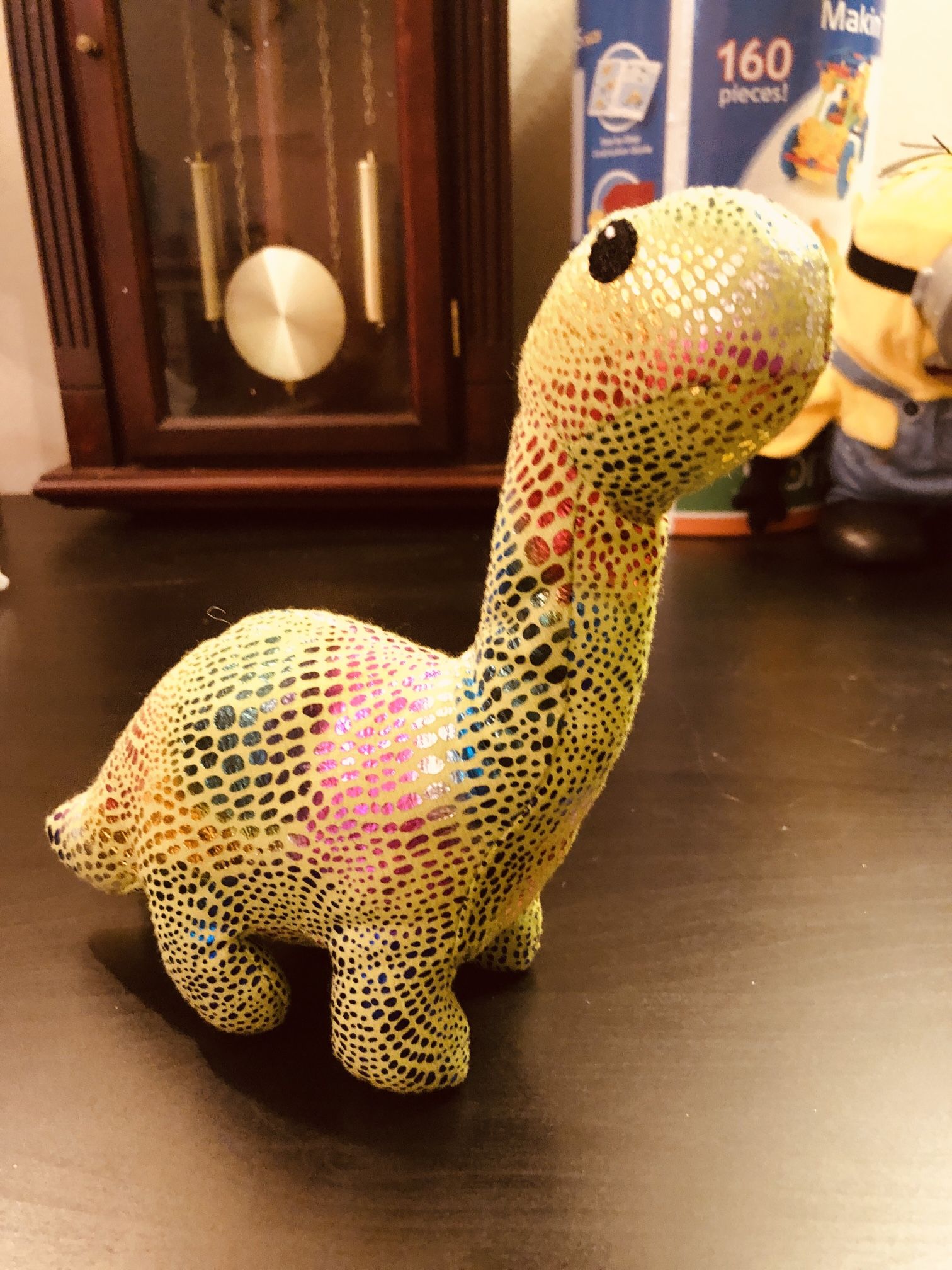 Rare Greenbrier Green Dinosaur Plush Stuffed Animal Soft Toy Shiny Brontosaurus 8”
