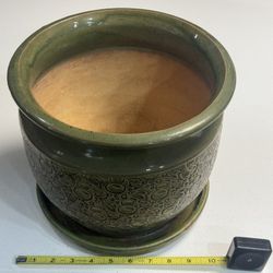 Flowerpot w Tray Attached 