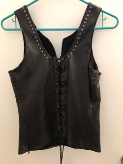 Harley Leather Top