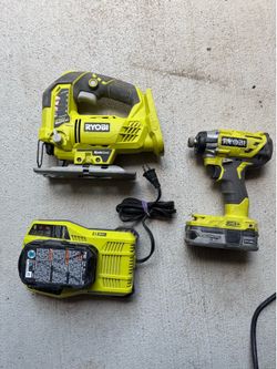 Ryobi cordless set plus corded circular saw