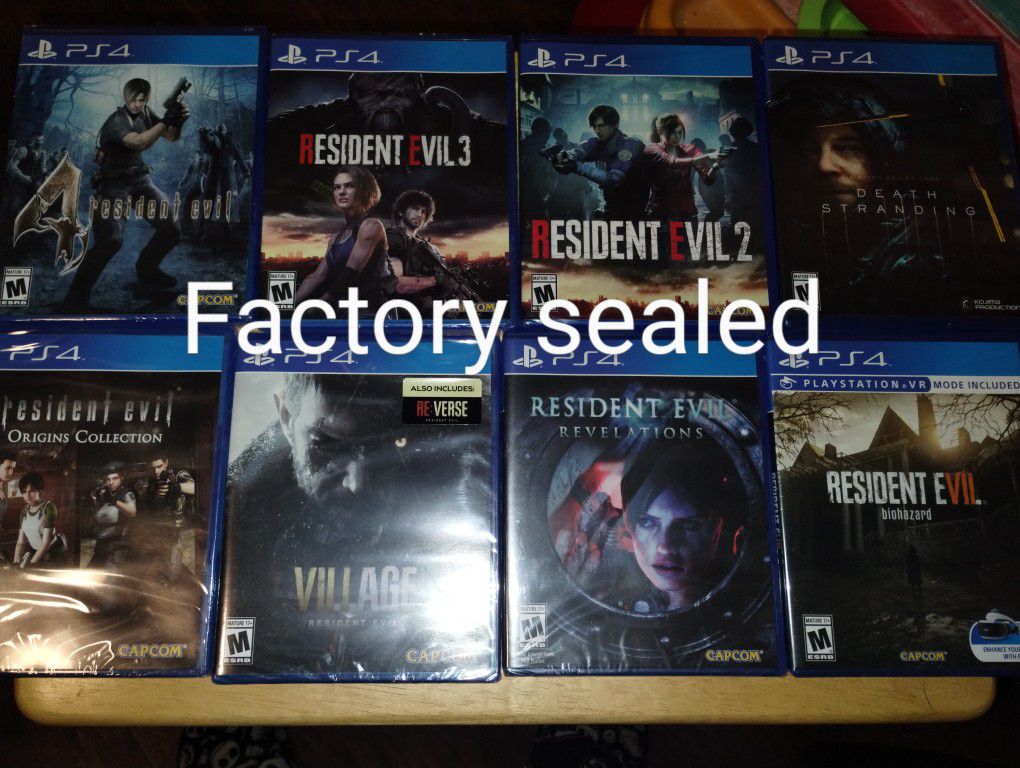 Sealed And Used PS4 Games Read Description 