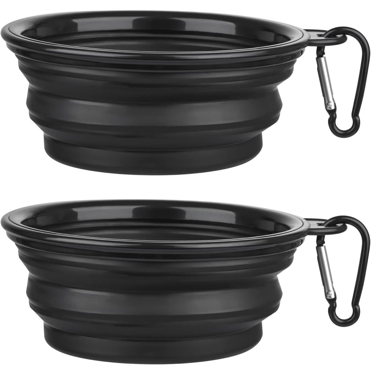 B113 Dog Bowl Pet Collapsible Bowls, 2 Pack Collapsible Dog Water Bowls for Cats Dogs, Portable