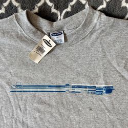 Vintage Y2K Old Navy T-shirt, Long-sleeve, Gray - NEW with TAGS STILL ON