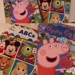 Disney Mickey And Friends, Peppa Pig First Look And Find Books For Kids