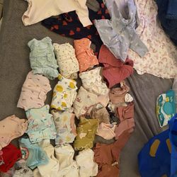 Newborn Baby Girl Clothes(Carters, Gerber, Cat & Jack, Cloud island, Etc.)