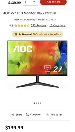 27in Brand New Sealed AOC Monitor