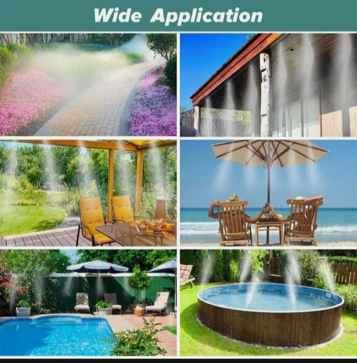 30ft Outdoor Patio Water Mister Mist Nozzle Misting Cooling System