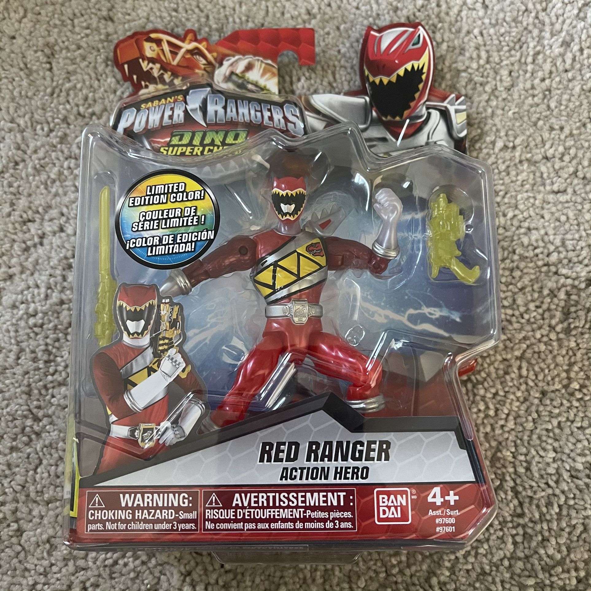 Power Rangers Dino Charge Red Ranger Walgreens Metallic