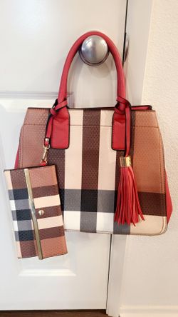 Beautiful PLAID Purse w/wallet