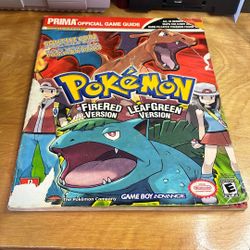 Nintendo Gameboy Advance - Pokemon FireRed / LeafGreen Guide