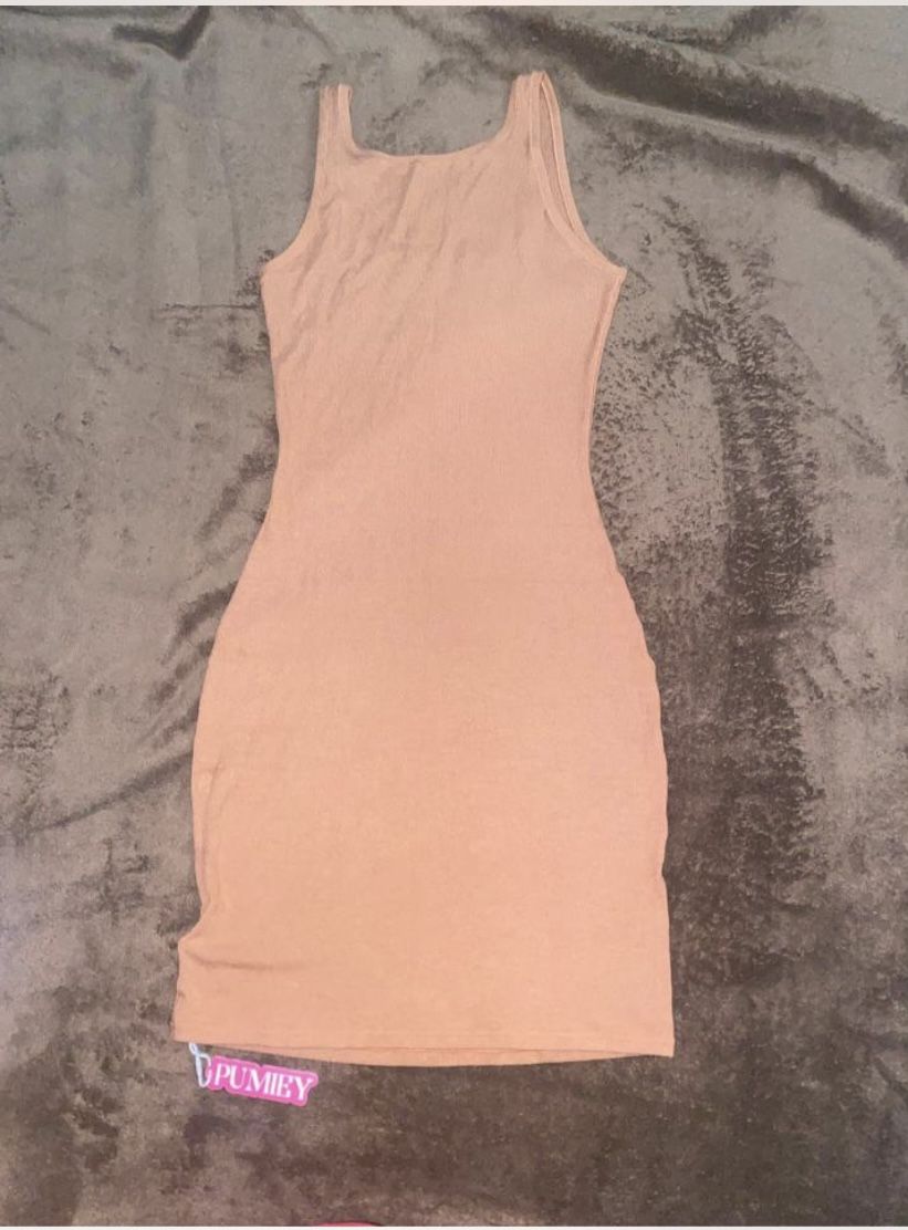 Brown Bodycon Maxi Dress