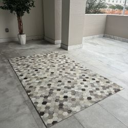 Hyde leather rug 