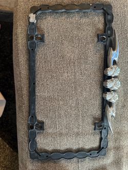 Skull and Dagger License Plate Frame