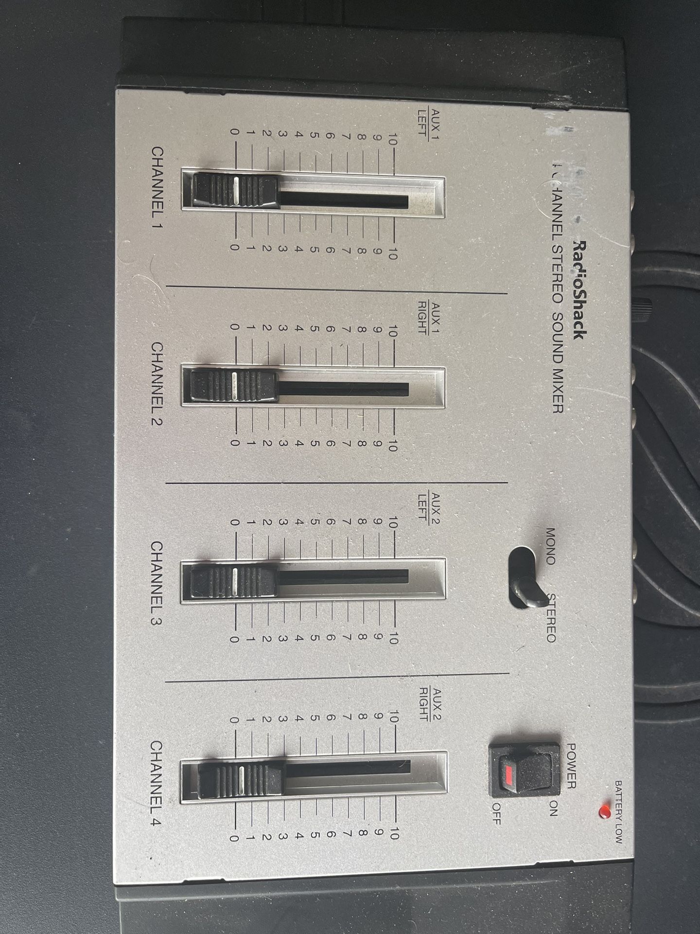 Radio Shack 4 Channel Stereo Sound Mixer. Untested