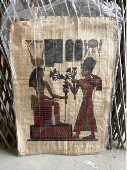 Egyptian Papyrus Hand Painted 21 x 15