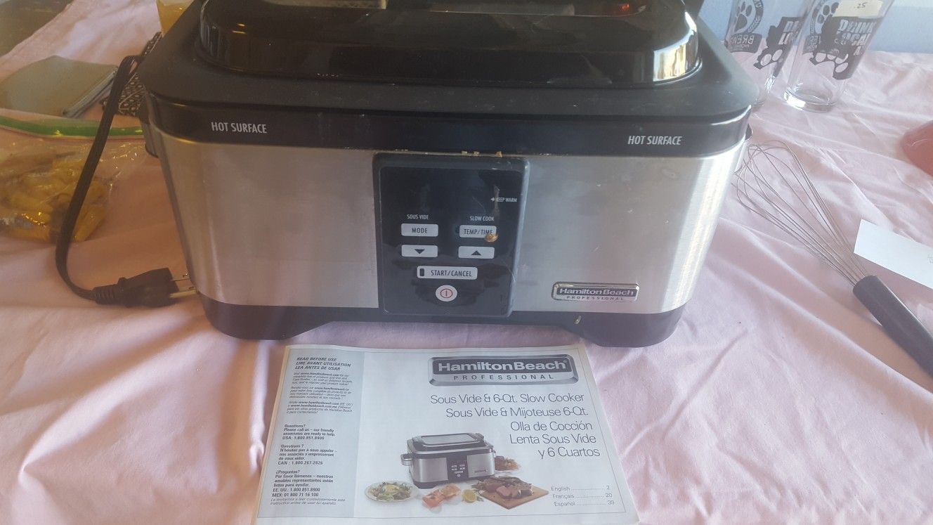 Sous Vide/Slow Cooker