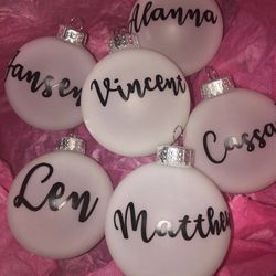 Custome Name Ornaments