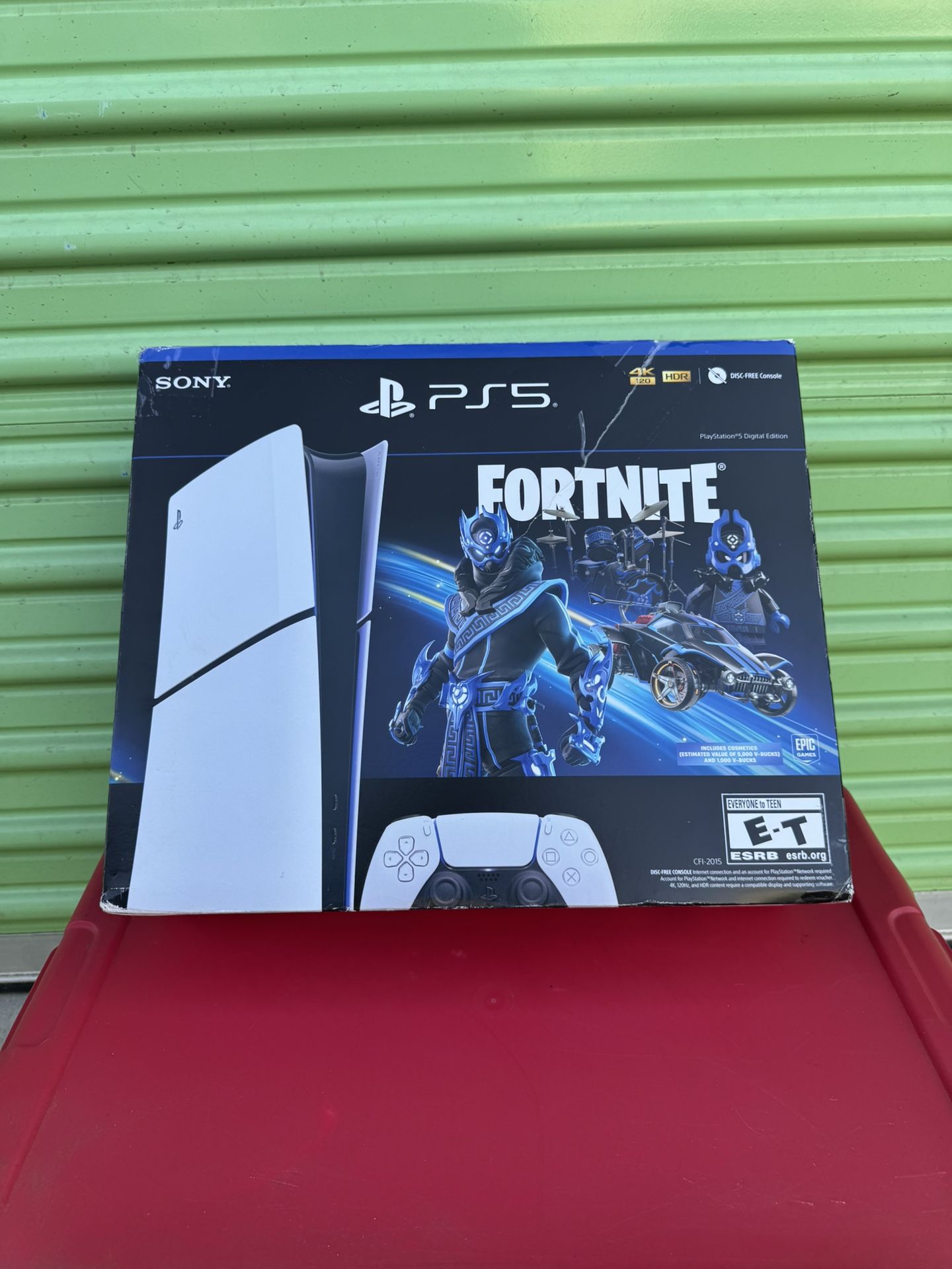PS_5 Slim Digital Edition - Fortnite Cobalt Star Bundle (1TB SSD) | Disc-Free 4K Gaming Console with Bonus Content