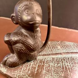Vintage Hungry Monkey Banana Stand/ Holder