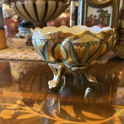 4.5X6 Antique Centerpiece bowl  Very Stunning! One Of The Kind 