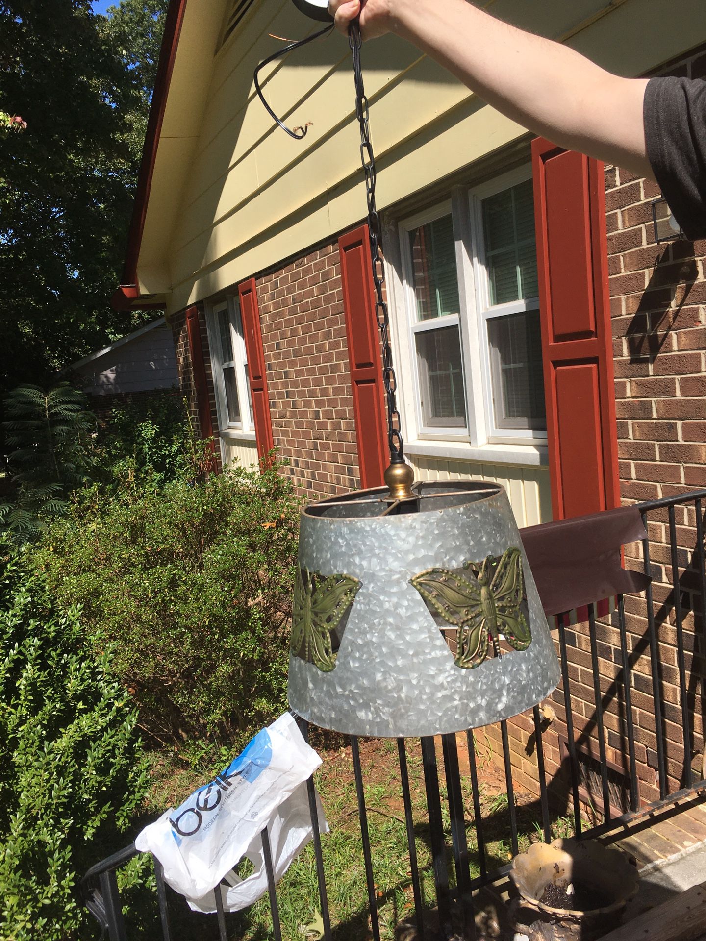 Hanging Butterfly light fixture