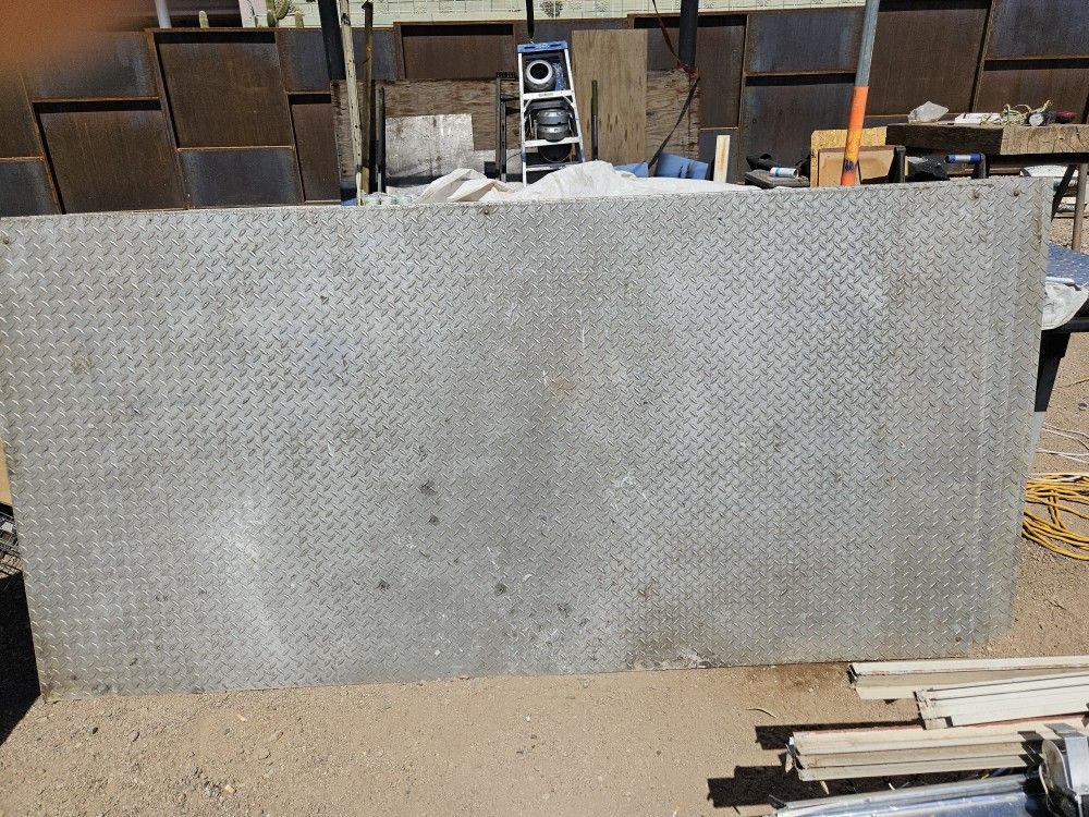 4 Ft X 8 Ft By 1/8 In Aluminum Diamond Plate Sheets