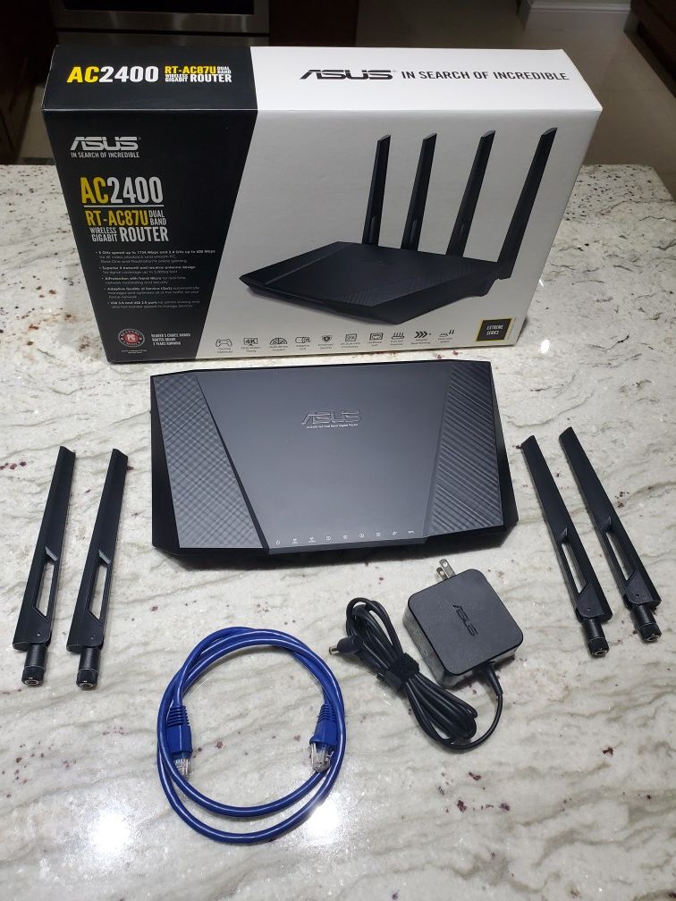 Asus RT-AC87U - AC2400 Dual Band Gigabit WiFi Router