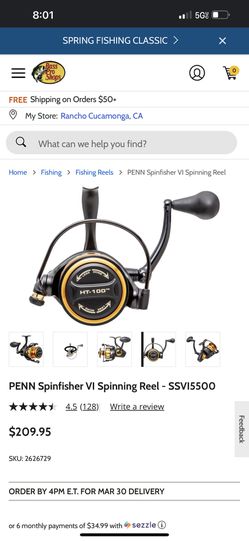 PENN Spinfisher VI Spinning Reel - SSV15500 for Sale in Costa Mesa, CA -  OfferUp
