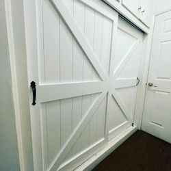 Farmhouse Closet Barn Doors Custom Size 36/70