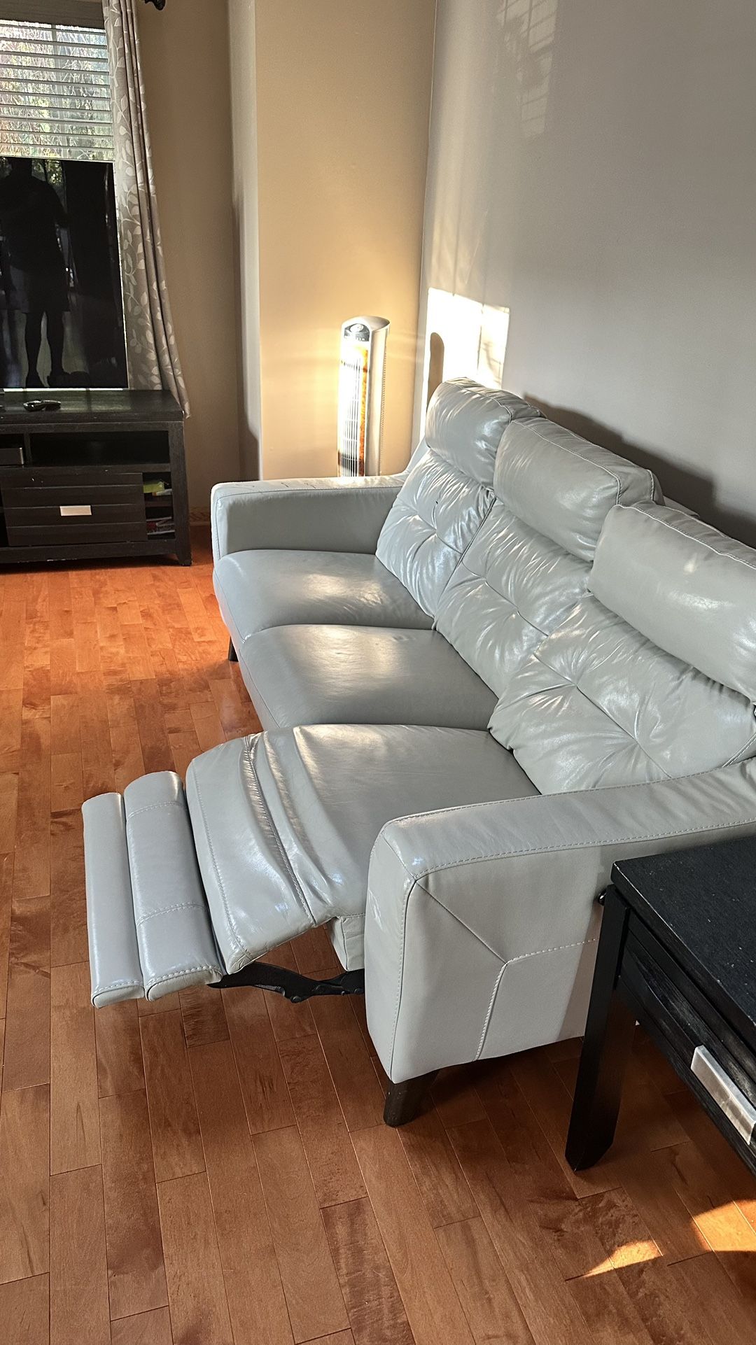 Leather Recliner Sofa (three Seater + Loveseat)