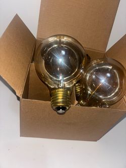 Amber Tinted Edison Style Light B Bulbs(12 pack)