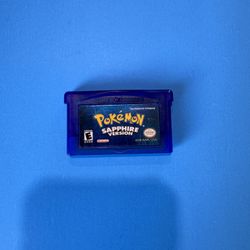 Pokémon Sapphire Version (Nintendo GBA, 2005) Authentic New Battery - TESTED