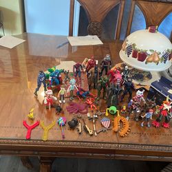 Action Figures With Other Toys