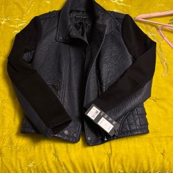 NWT Faux Leather Moto Jacket