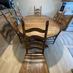 Wood Dining Table And Chairs 