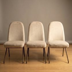 3 Mid-Century Modern Chair Set Living Spaces