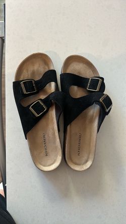 Walk in black sandals size 11