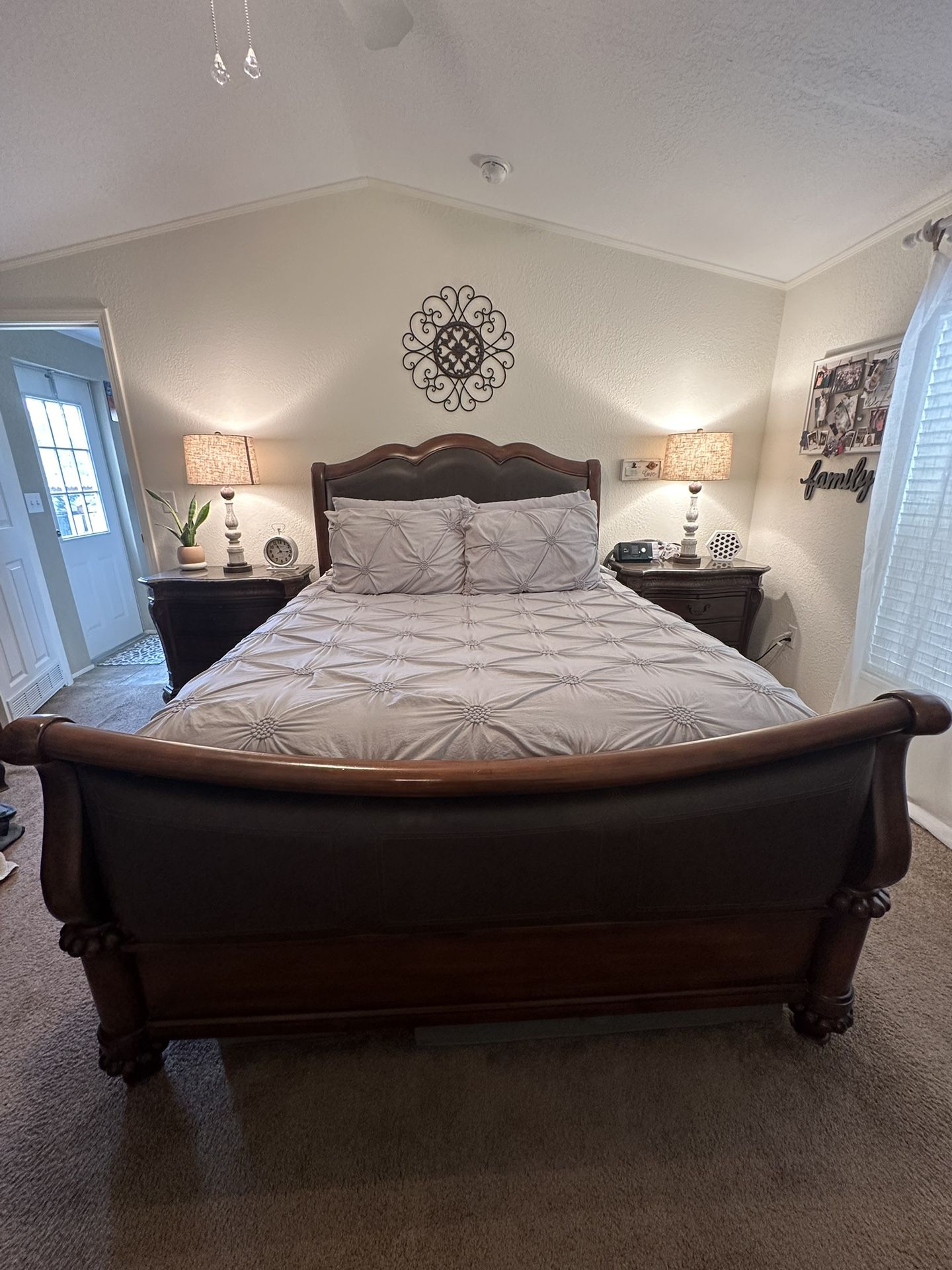Queen Bedroom Set with TV Armoire 