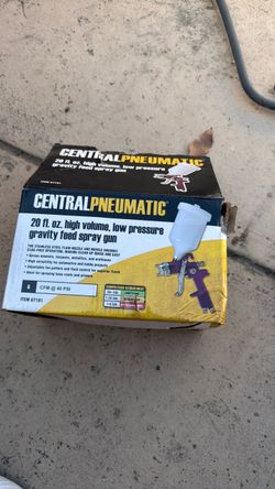 central pneumatic spray gun