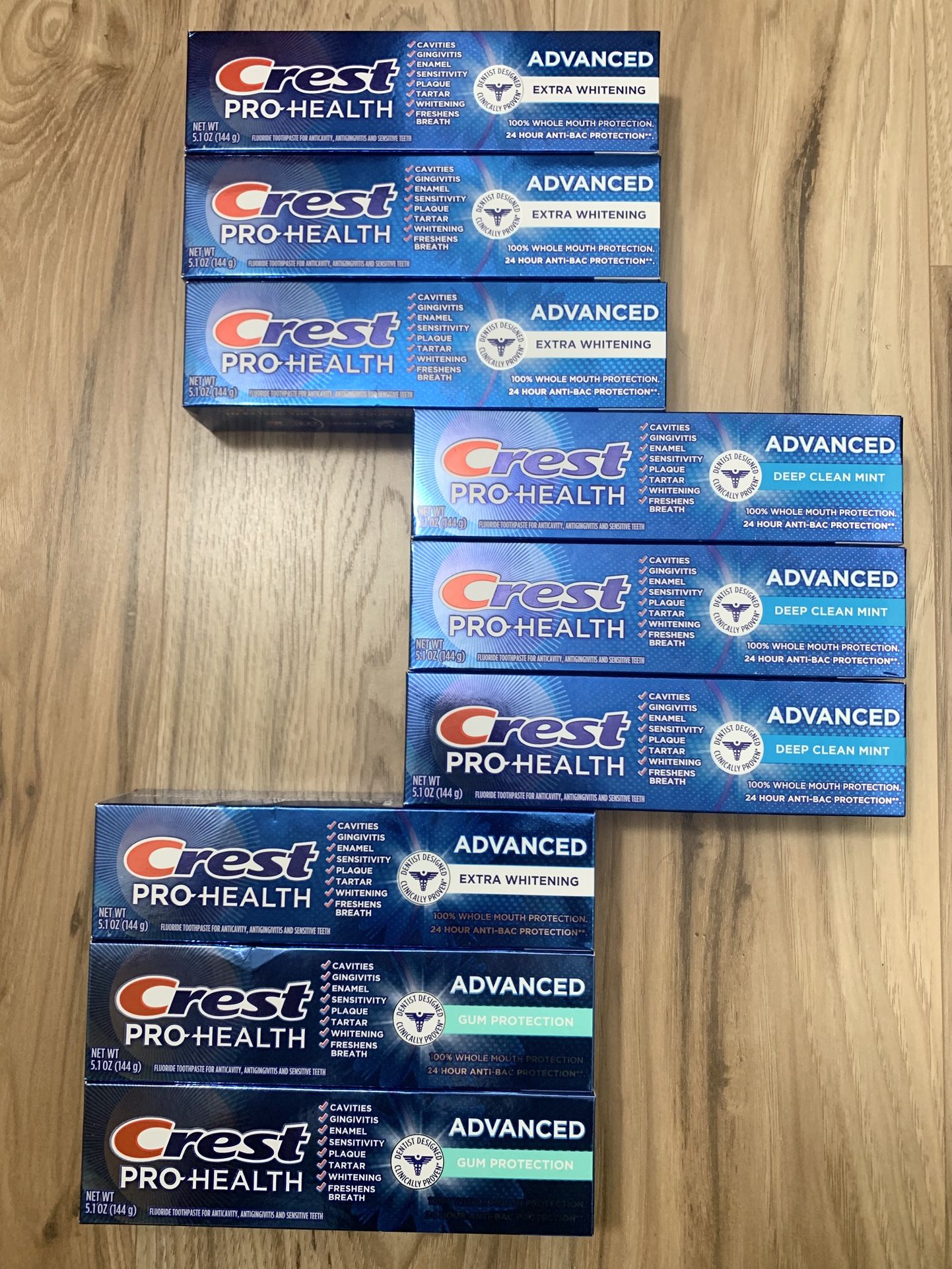 $10 for 3 Crest Pro-Health toothpaste 5.1oz exp:2027