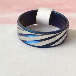 Stainless Steel Ring, Size 9