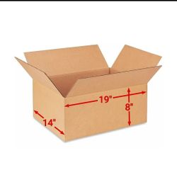 25 - 19 x 14 x 8 Corrugated Shipping Boxes Storage Cardboard Moving Packing Box