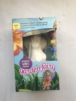 Paint your own Garden fairy craft