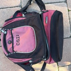CSI Backpack With Cooler Insulated Zippered Pouch