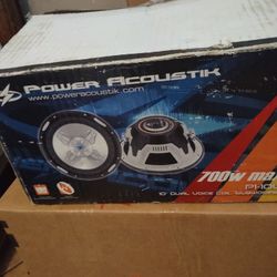 Power Acoustic 10 " New Woofer  700 Watts 
