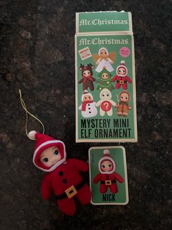 Mr. Christmas Mystery Mini Elf Ornament – Nick