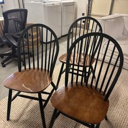 Seven Wooden Chairs 