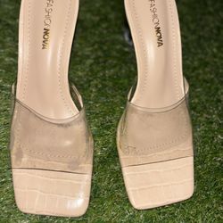 New Square Toe Fashion Nova Heels Size 6